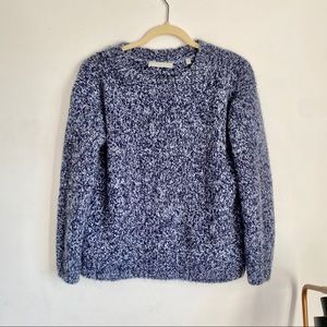 VINCE Blue Speckled Oversized Sweater
